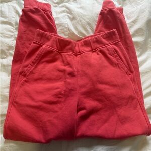 lululemon athletica Coral Red Track Joggers